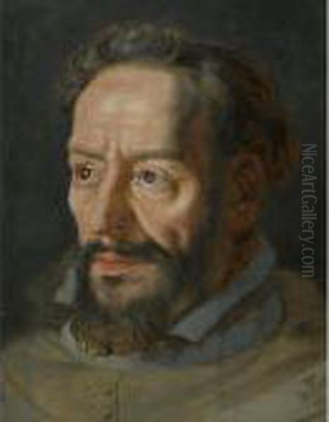Portrait Of A Man Oil Painting by (studio of) Rubens, Peter Paul