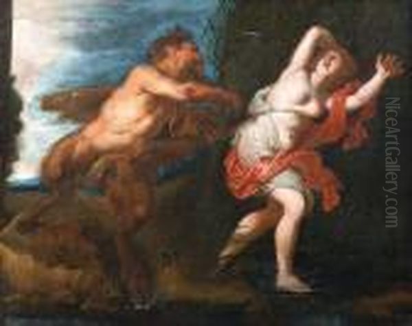 Pan Und Syrinx Oil Painting by (studio of) Rubens, Peter Paul