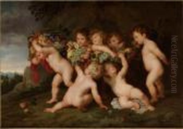 Baccanal Oil Painting by (studio of) Rubens, Peter Paul