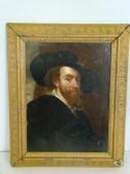 Self Portrait Of Peter Paul Rubens Oil Painting by (studio of) Rubens, Peter Paul