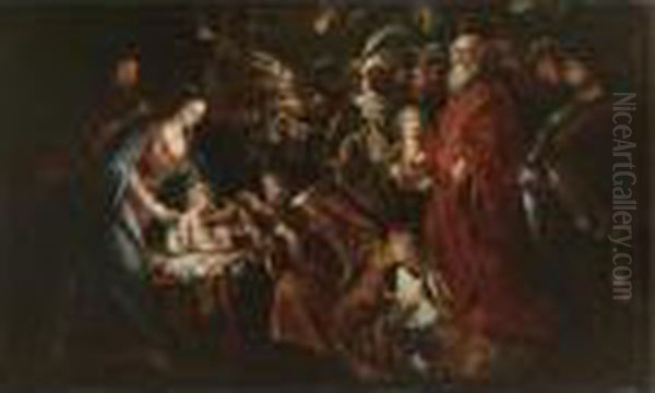 The Adoration Of The Magi Oil Painting by (studio of) Rubens, Peter Paul
