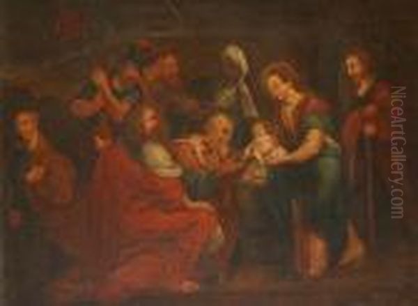 The Adoration Of The Kings. Canvas. Oil Painting by (studio of) Rubens, Peter Paul