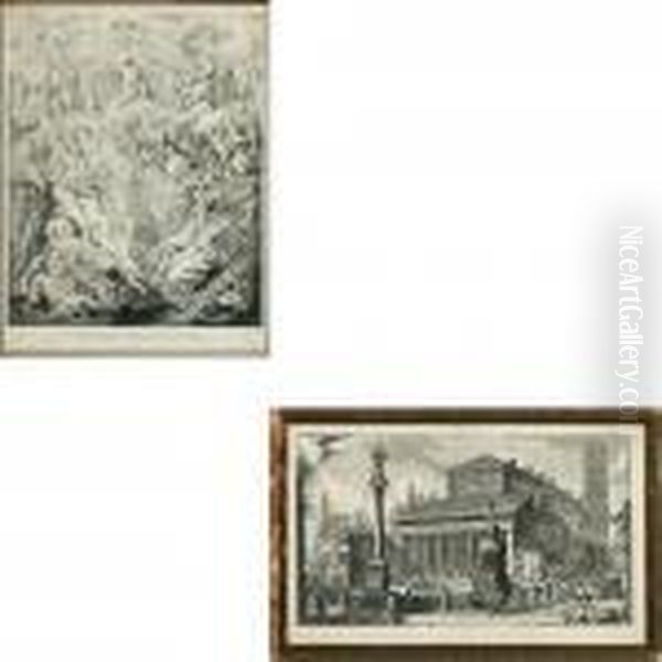 Two Cobber Etchings Oil Painting by (studio of) Rubens, Peter Paul