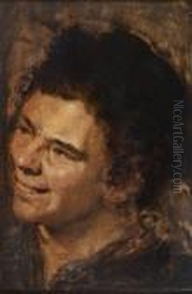 Etude De Tete De Jeune Garcon Oil Painting by (studio of) Rubens, Peter Paul