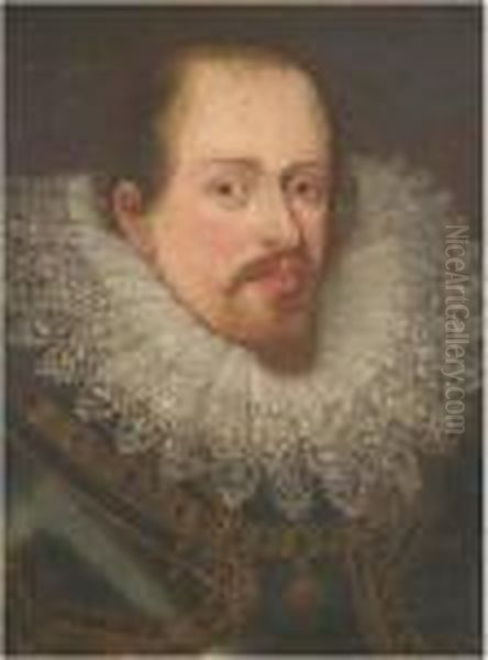 Ritratto Di Gentiluomo Con Gorgiera Oil Painting by (studio of) Rubens, Peter Paul