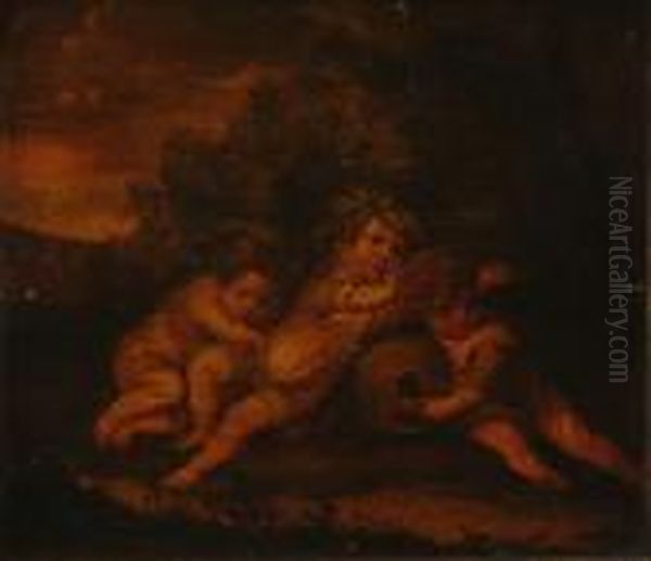 Putti Oil Painting by (studio of) Rubens, Peter Paul