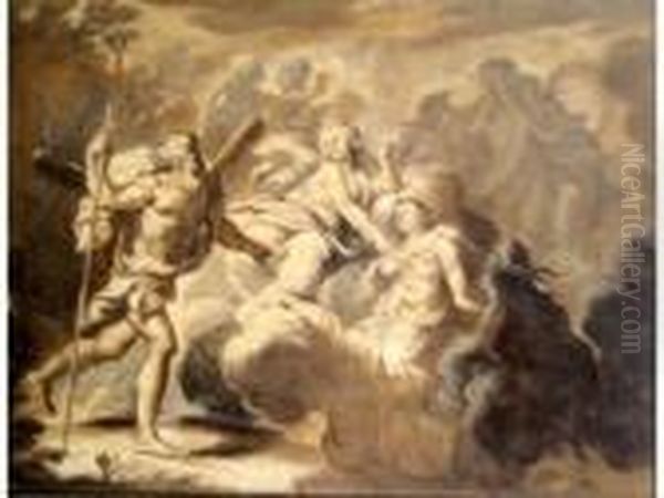 Scene Mythologique En Camaieu Oil Painting by (studio of) Rubens, Peter Paul