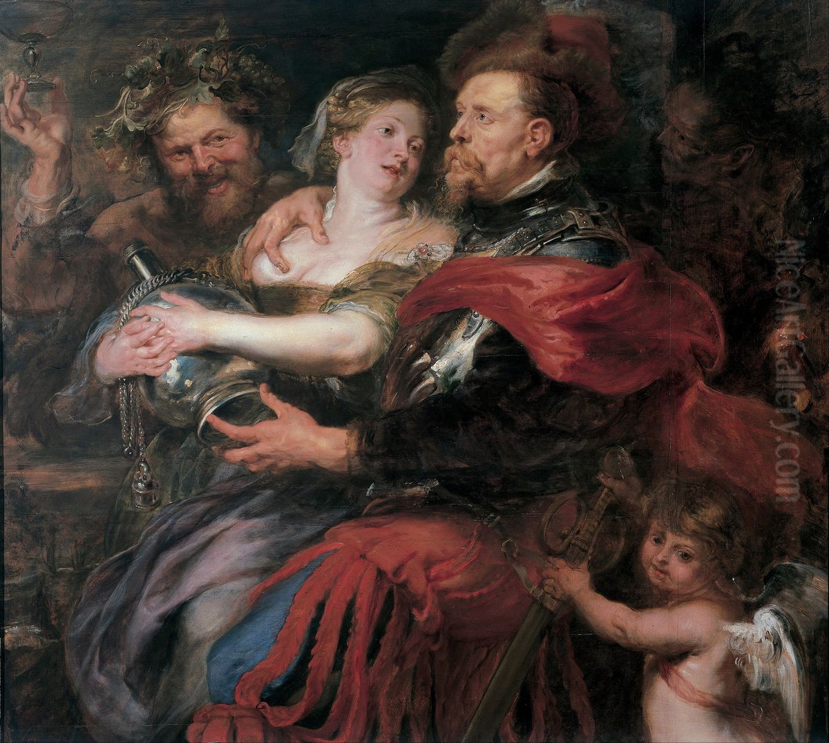 Venus And Mars Oil Painting by (studio of) Rubens, Peter Paul