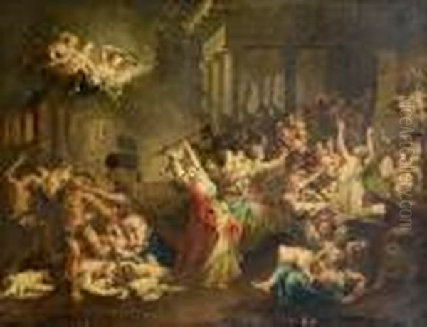 The Massacre Of The Innocents Oil Painting by (studio of) Rubens, Peter Paul