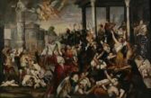 The Massacre Of The Innocents Oil Painting by (studio of) Rubens, Peter Paul