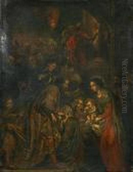 Adoration Of The Magi Oil Painting by (studio of) Rubens, Peter Paul