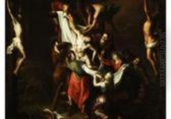 Die Kreuzabnahme Christi Oil Painting by (studio of) Rubens, Peter Paul