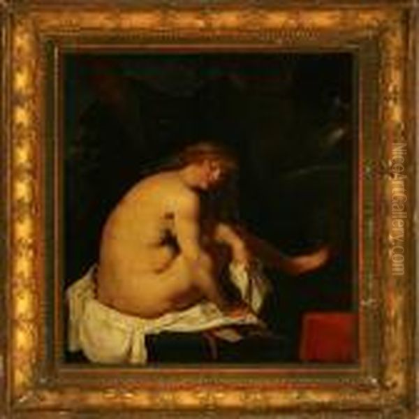 Suzanne Bathing Oil Painting by (studio of) Rubens, Peter Paul