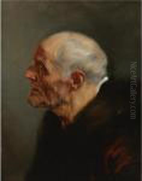 Head Of An Old Man Oil Painting by (studio of) Rubens, Peter Paul