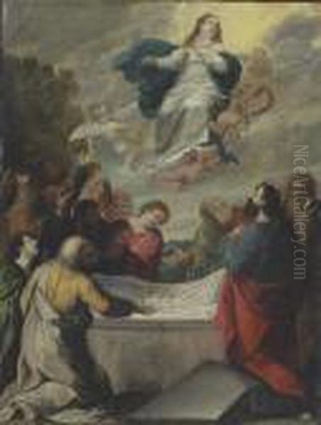 The Assumption Of The Virgin Oil Painting by (studio of) Rubens, Peter Paul