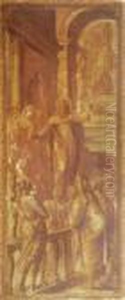 Christ Preaching; And A Companion Drawing Oil Painting by (studio of) Rubens, Peter Paul