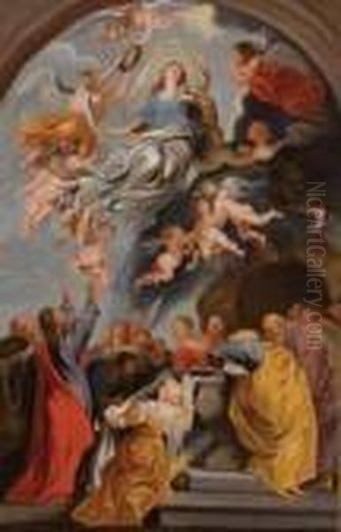 Ascensione Della Vergine Oil Painting by (studio of) Rubens, Peter Paul
