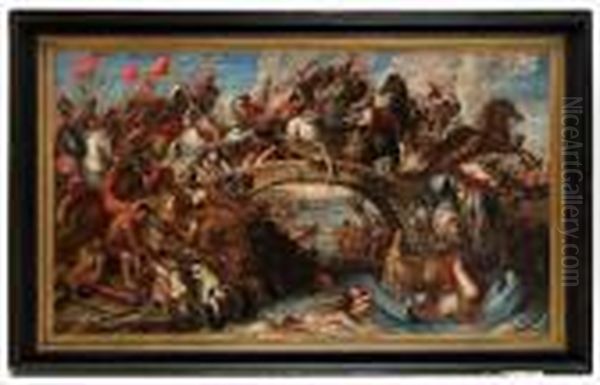 Amazonernas Kamp Oil Painting by (studio of) Rubens, Peter Paul
