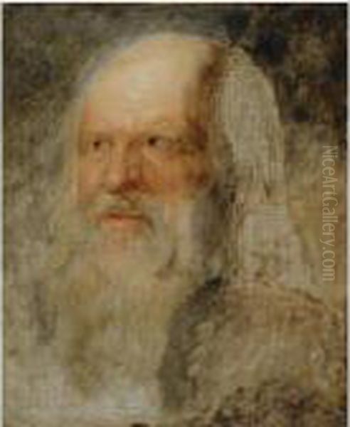 Head Of An Old Man Oil Painting by (studio of) Rubens, Peter Paul