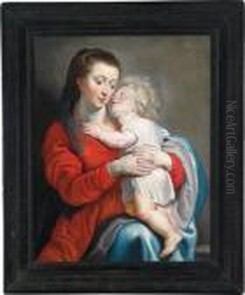 La Madonna Con Ilbambino Oil Painting by (studio of) Rubens, Peter Paul
