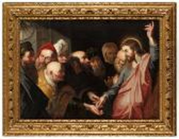 Skattepenningen Oil Painting by (studio of) Rubens, Peter Paul