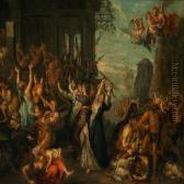 The Slaughter Of The Innocents Oil Painting by (studio of) Rubens, Peter Paul