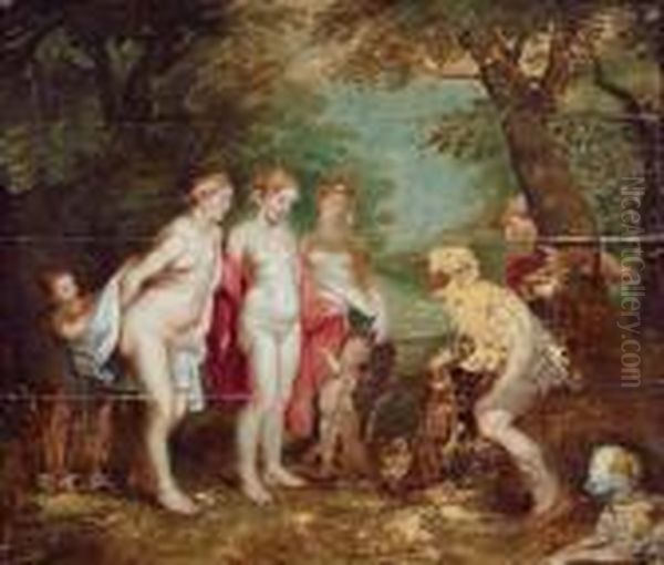 Il Giudizio Di Paride Oil Painting by (studio of) Rubens, Peter Paul