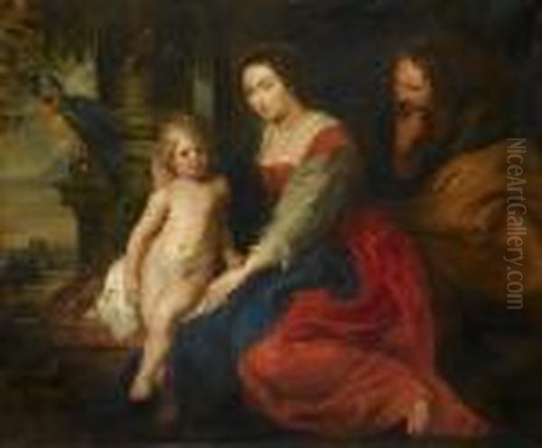 Heilige Familie. Oil Painting by (studio of) Rubens, Peter Paul