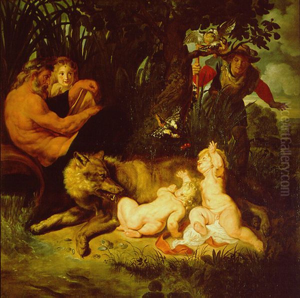 Romulus And Remus Oil Painting by (studio of) Rubens, Peter Paul