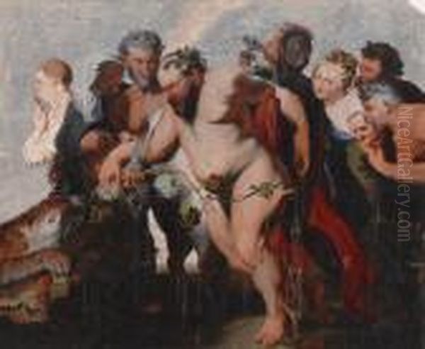 Der Trunkene Silen. Oil Painting by (studio of) Rubens, Peter Paul