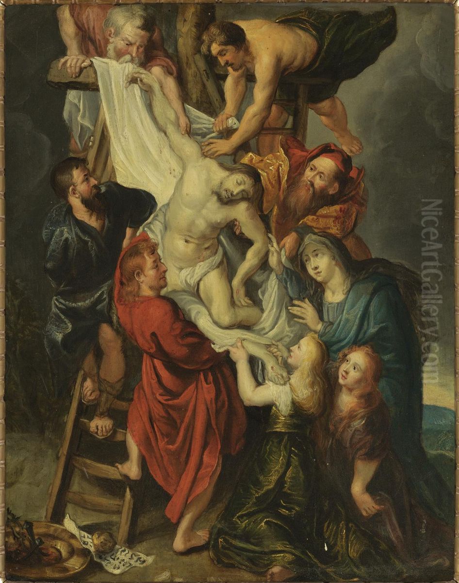 The Descent From The Cross Oil Painting by (studio of) Rubens, Peter Paul