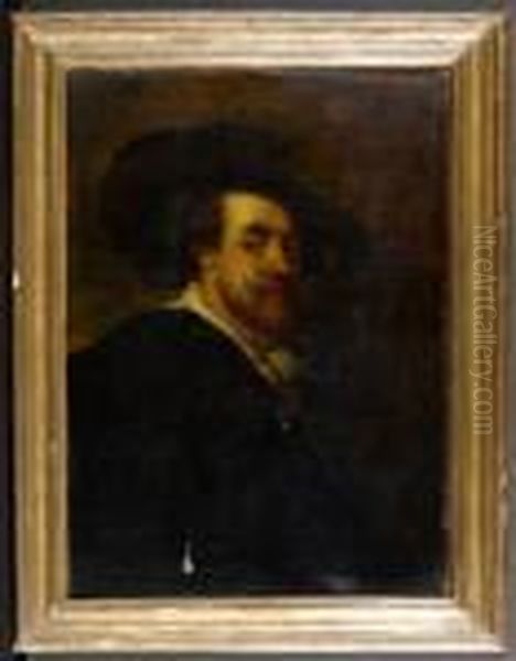 Selbstportrait. Oil Painting by (studio of) Rubens, Peter Paul