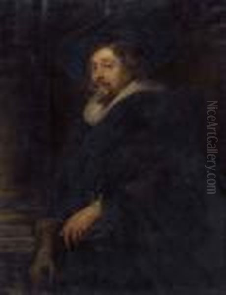 Selbstbildnis Von Peter Paul Rubens Oil Painting by (studio of) Rubens, Peter Paul