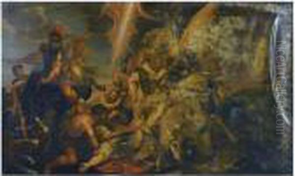 The Conversion Of Saul Oil Painting by (studio of) Rubens, Peter Paul