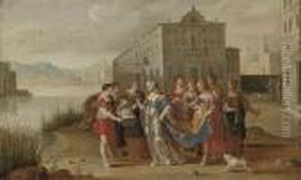 The Finding Of Moses Oil Painting by (studio of) Rubens, Peter Paul