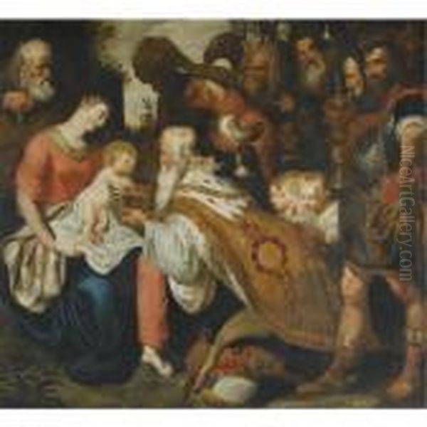 The Adoration Of The Magi Oil Painting by (studio of) Rubens, Peter Paul