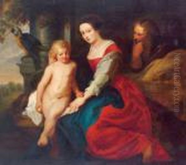Sacra Famiglia Oil Painting by (studio of) Rubens, Peter Paul