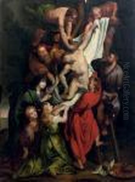 The Descent From The Cross Oil Painting by (studio of) Rubens, Peter Paul