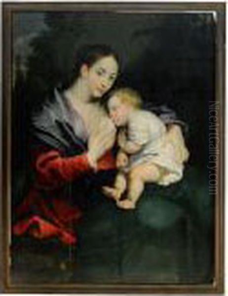 Kvinna Med Ammande Barn Oil Painting by (studio of) Rubens, Peter Paul