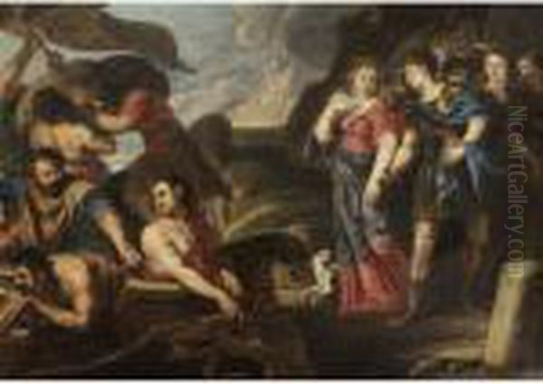 Partenza Di Enea Oil Painting by (studio of) Rubens, Peter Paul