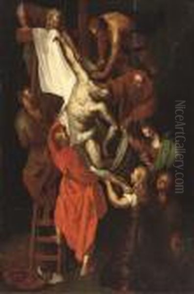 The Descent From The Cross Oil Painting by (studio of) Rubens, Peter Paul