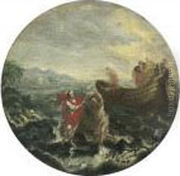 The Calling Of Peter. Oil Painting by (studio of) Rubens, Peter Paul
