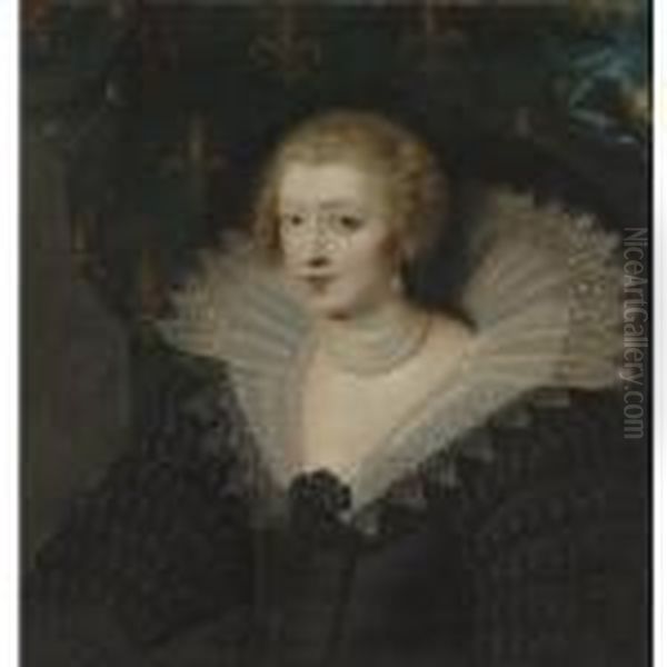 Queen Anne Of Austria Oil Painting by (studio of) Rubens, Peter Paul