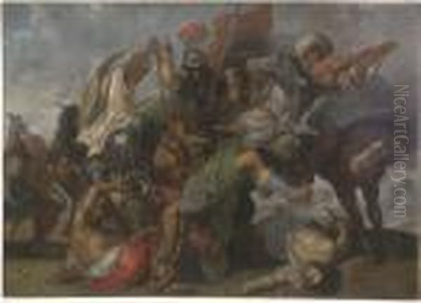 The Munich Lion Hunt Oil Painting by (studio of) Rubens, Peter Paul