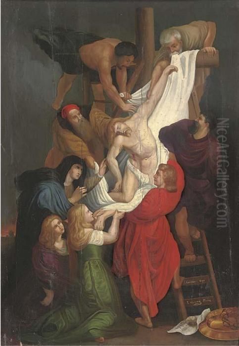The Descent From The Cross Oil Painting by (studio of) Rubens, Peter Paul