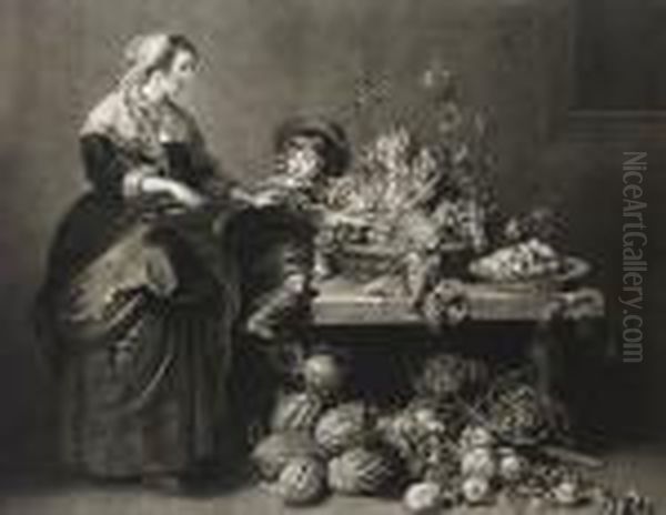 The Fruit Market Oil Painting by (studio of) Rubens, Peter Paul