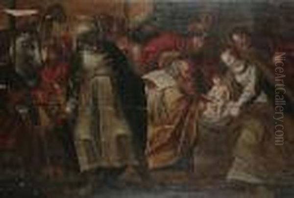 Adoration Of The Magi Oil Painting by (studio of) Rubens, Peter Paul