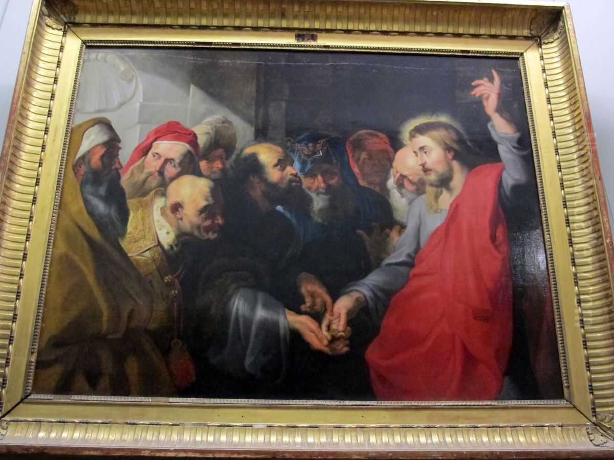 The Tribute Money Oil Painting by (studio of) Rubens, Peter Paul
