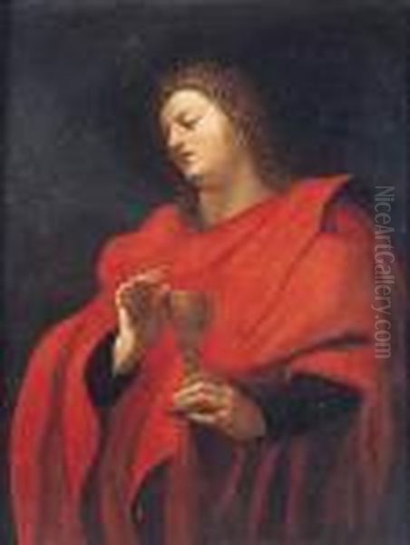 San Juan Evangelista Oil Painting by (studio of) Rubens, Peter Paul