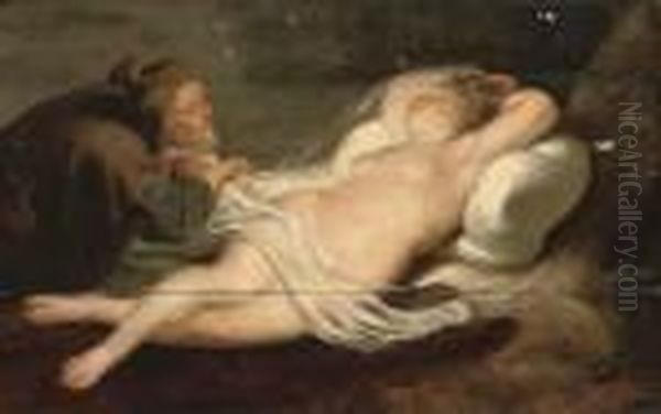 Angelica And The Hermit Oil Painting by (studio of) Rubens, Peter Paul